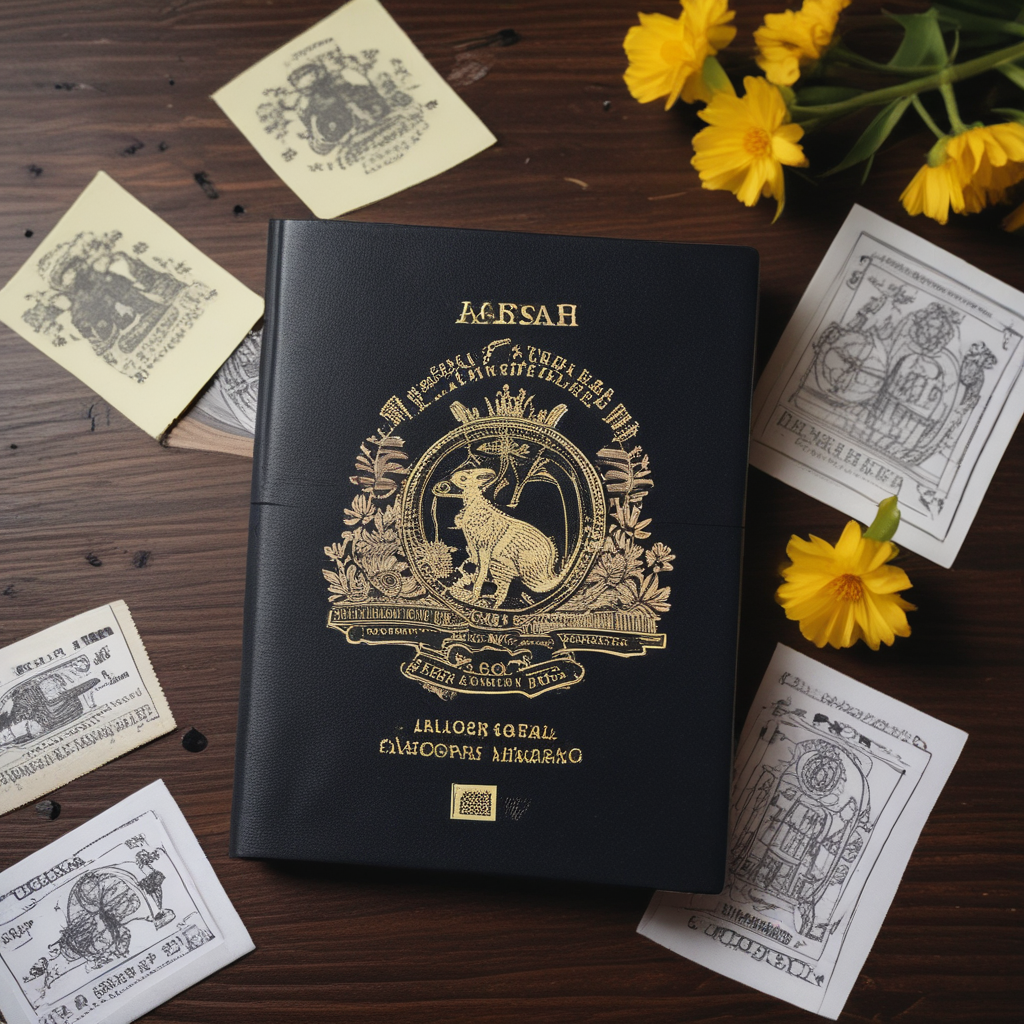 Passport Australian visa wattle