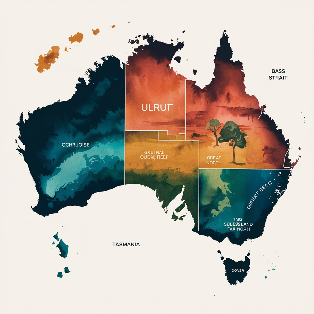 Mapa político Australia